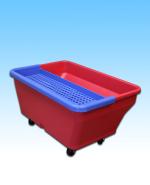 JL Premium Cleaning / Wax Basin w/ Sieve & Wheels